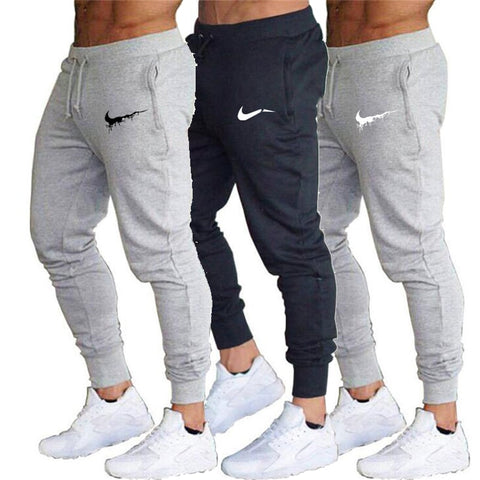 Mens Joggers Casual Pants Fitness Male Sportswear Tracksuit Bottoms Skinny Sweatpants Trousers Black Gyms Joggers Track Pants
