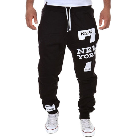 Men's Joggers Sweatpants Letter Print Pants Male Calca Masculina Hip Pop Casual Trousers Track Pants Korean Homme Sweatpant 2019