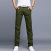 Newly Fashion Men Business Casual Pants Cotton Slim Straight Trousers Spring Summer Long Pants VK-ING